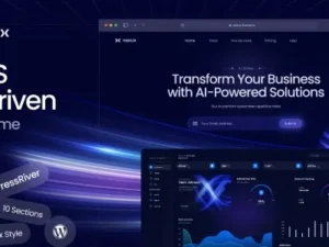 Nexux – AI Saas Landing Page WordPress Theme