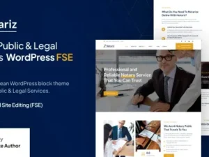 Notariz – Notary Public & Legal Services FSE WordPress Theme