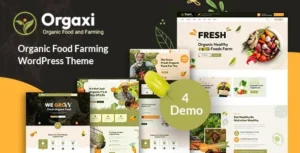 Orgaxi – Organic food and fram WordPress Theme