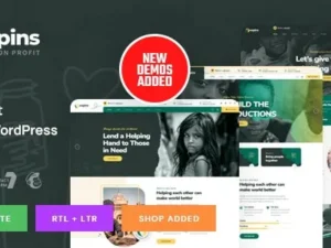 Oxpins – Non Profit Charity WordPress Theme