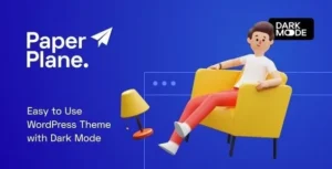 Paper Plane – Creative Parallax WordPress Blog Theme