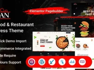 Pizzan – Fast Food and Restaurant WordPress Theme
