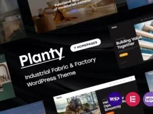 Planty – Industrial Fabric & Factory WordPress Theme