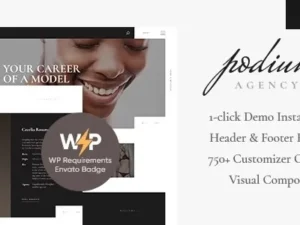 Podium – Fashion Model Agency WordPress Theme