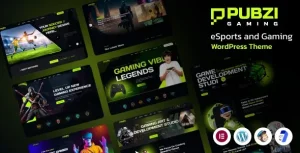 Pubzi – eSports and Gaming WordPress Theme