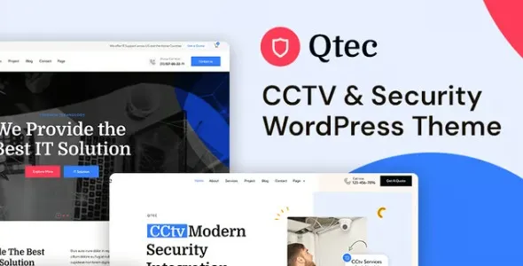 Qtec – CCTV & Security WordPress Theme