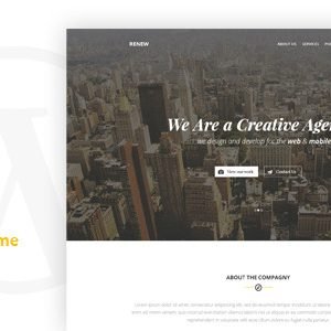 RENEW – Creative One Page WordPress Theme