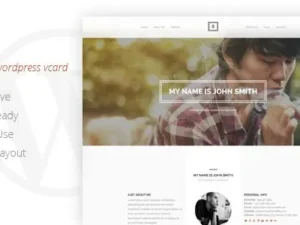 RIVAL – One Page Vcard WordPress Theme