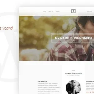 RIVAL – One Page Vcard WordPress Theme