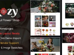 Rozy Flower Shop WooCommerce WordPress Theme