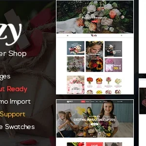 Rozy Flower Shop WooCommerce WordPress Theme