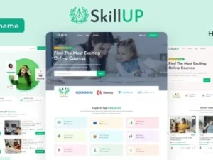 SkillUp Online Education WordPress Theme