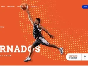 Tornados – Basketball NBA Team WordPress Theme