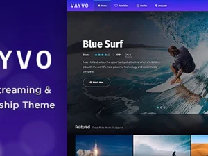 Vayvo Media Streaming & Membership WordPress Theme