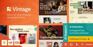 Vintage – Retro Flat Multi-Purpose WordPress Theme