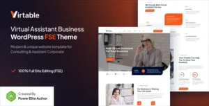 Virtable – Virtual Assistant Business FSE WordPress Theme