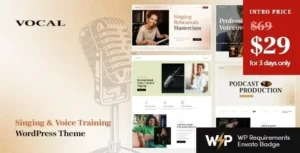 Vocal– WordPress Theme