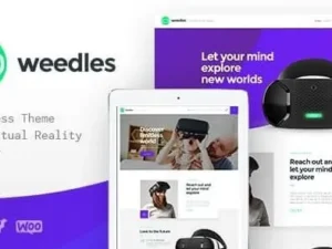 Weedles – Virtual Reality Landing Page & Store WordPress Theme