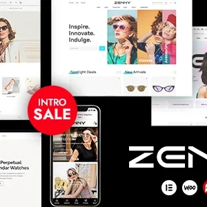 Zenny Jewelry, Watches & Glasses Elementor WooCommerce Theme