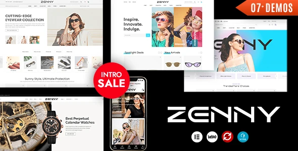 Zenny Jewelry, Watches & Glasses Elementor WooCommerce Theme