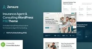 Zensure – Insurance Agent & Consulting Gutenverse FSE WordPress Theme
