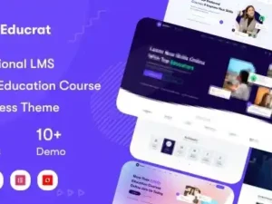 Educrat – Online Course Education WordPress Theme
