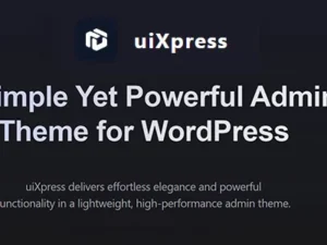 uiXpress Powerful Admin Theme for WordPress