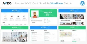 Aveo – Resume/CV  WordPress Theme
