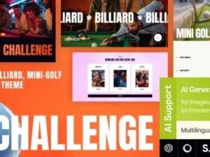 Challenge – Bowling, Billiard & Mini-Golf WordPress Theme