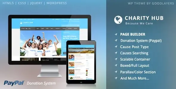 Charity Hub – Nonprofit Fundraising WordPress Theme