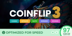 Coinflip – Casino Affiliate & Gambling Theme