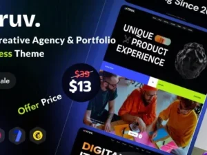 Cruv – Creative Agency & Portfolio WordPress Theme