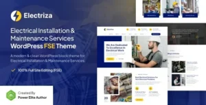 Electriza – Electrical Installation & Maintenance Services Theme