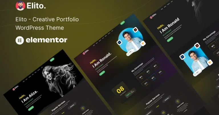 Elito – Creative Portfolio WordPress Theme