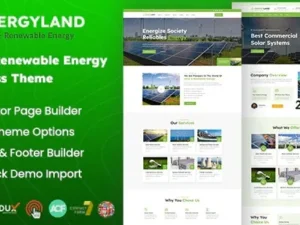 Energyland – Solar & Renewable Energy WordPress Theme
