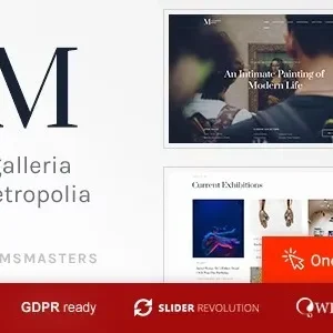 Galleria Metropolia – Art Museum & Exhibition Gallery Theme
