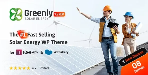 Greenly – Ecology & Solar Energy WordPress Theme