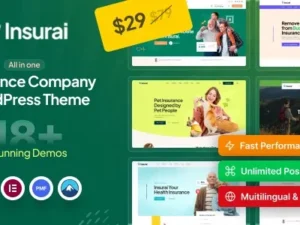 Insurai – Insurance Company WordPress Theme