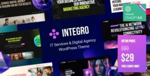 Integro – IT Services & Digital Agency WordPress Theme
