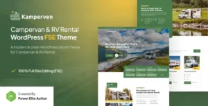 Kamperven – Campervan & RV Rental FSE WordPress Theme