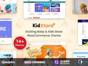 KidXtore – Kids Clothing and Toys Store Elementor WordPress Theme