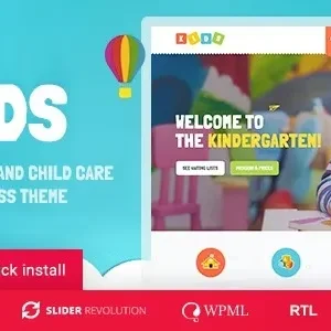 Kids – Day Care & Kindergarten WordPress Theme for Children