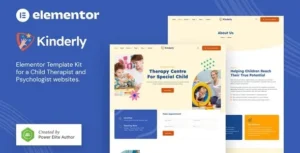 Kinderly – Child Therapist & Psychologist FSE WordPress Theme
