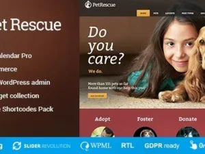 Pet Rescue – Animals and Shelter Charity WP Theme
