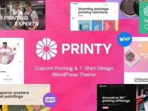 Printy – Custom Printing & T-Shirt Design WordPress Theme