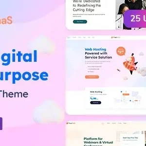 ProgriSaaS – Creative Landing Page WordPress Theme