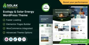 Solak – Ecology & Solar Energy WordPress Theme