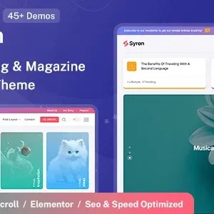 Syron – Personal Blog & Magazine WordPress Theme
