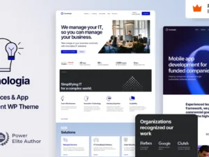 Technologia – IT Services & App Development WordPress Theme