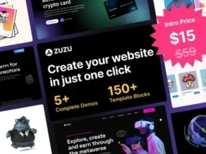 Zuzu – NFT & Crypto WordPress Theme